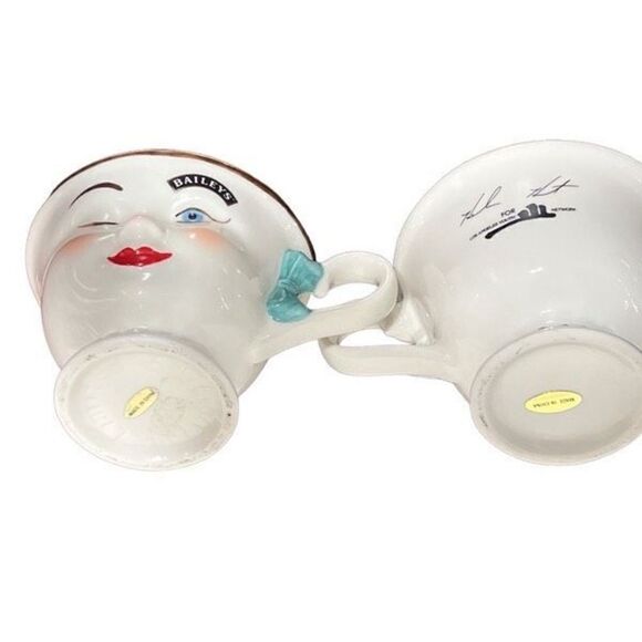 Baileys Coffee Mug Wining Face Yum Mug Set - Picture 2 of 5